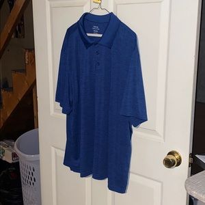 Blue polo golf shirt